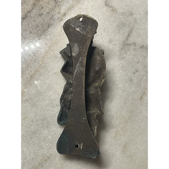 Vintage Brass Door Knock Knocker Bagpipe Player Piper Scottish Kilt MCM - Picture 2 of 5